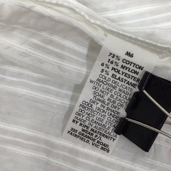 Ripe Maternity white wrap top S - Picture 7 of 8